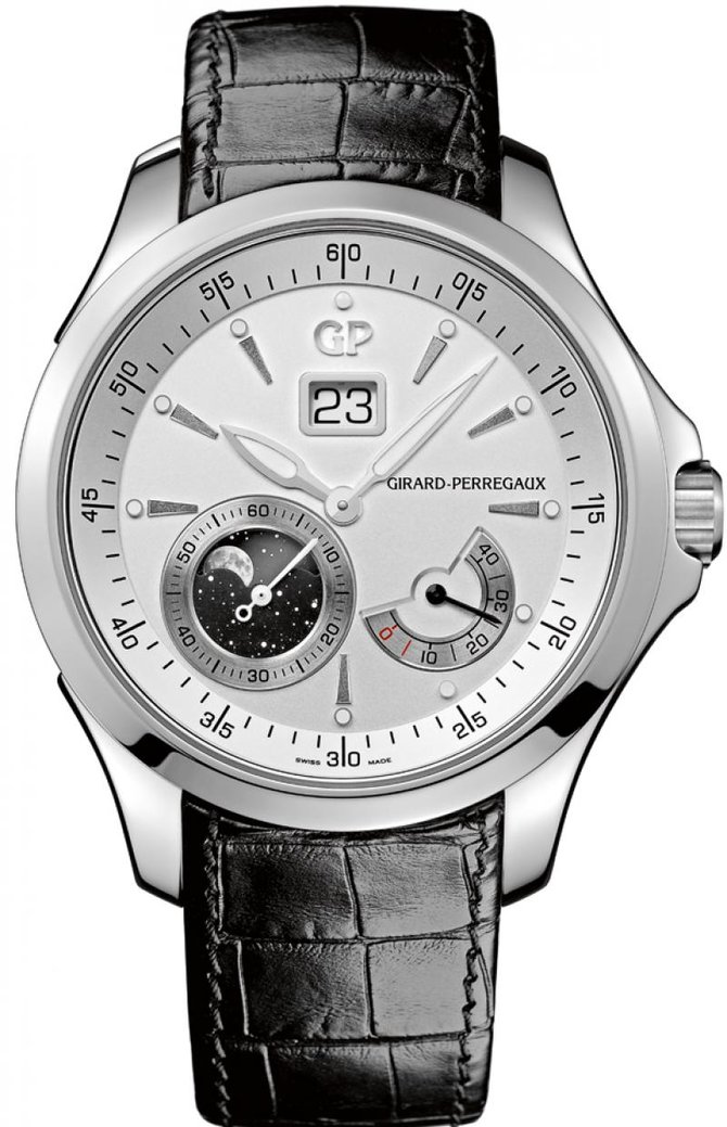 Girard Perregaux 49650-11-131-BB6A WW.TC Traveller Moon Phases Large Date
