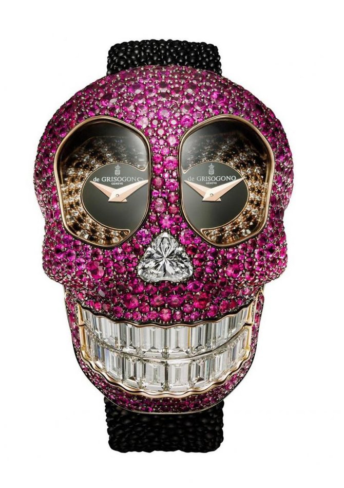 deGrisogono CRAZYSKULL S01 Crazyskull Quartz Dual Time - фото 1