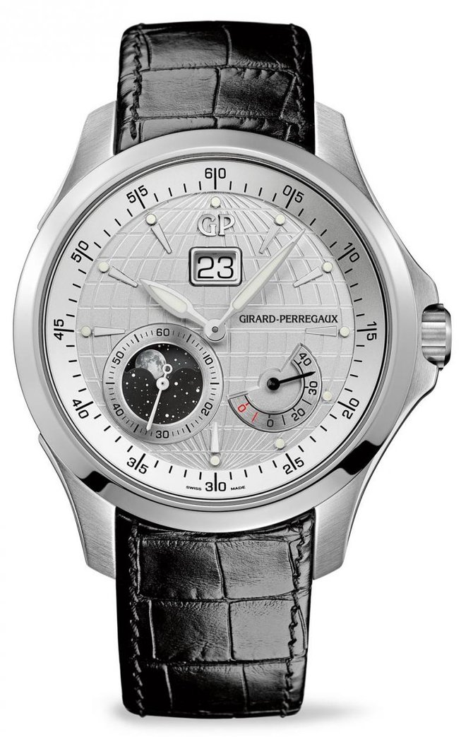 Girard Perregaux 49650-11-132-BB6A WW.TC Traveller Moon Phases And Large Date