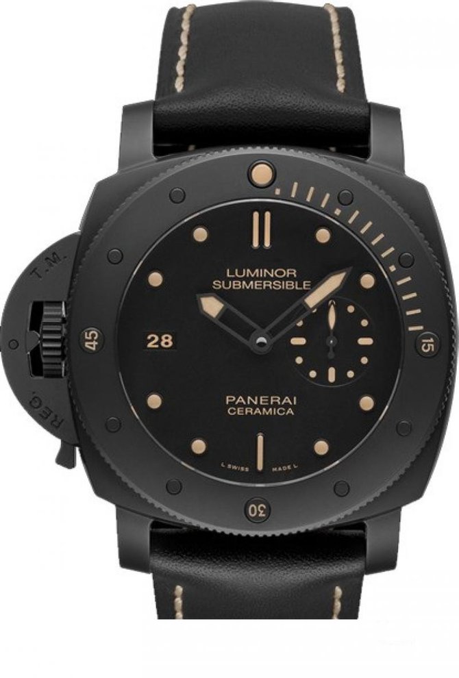 Officine Panerai PAM 00607 Luminor 1950 Submersible Firenze Left-Handed 3 Days Automatic Ceramica - фото 1