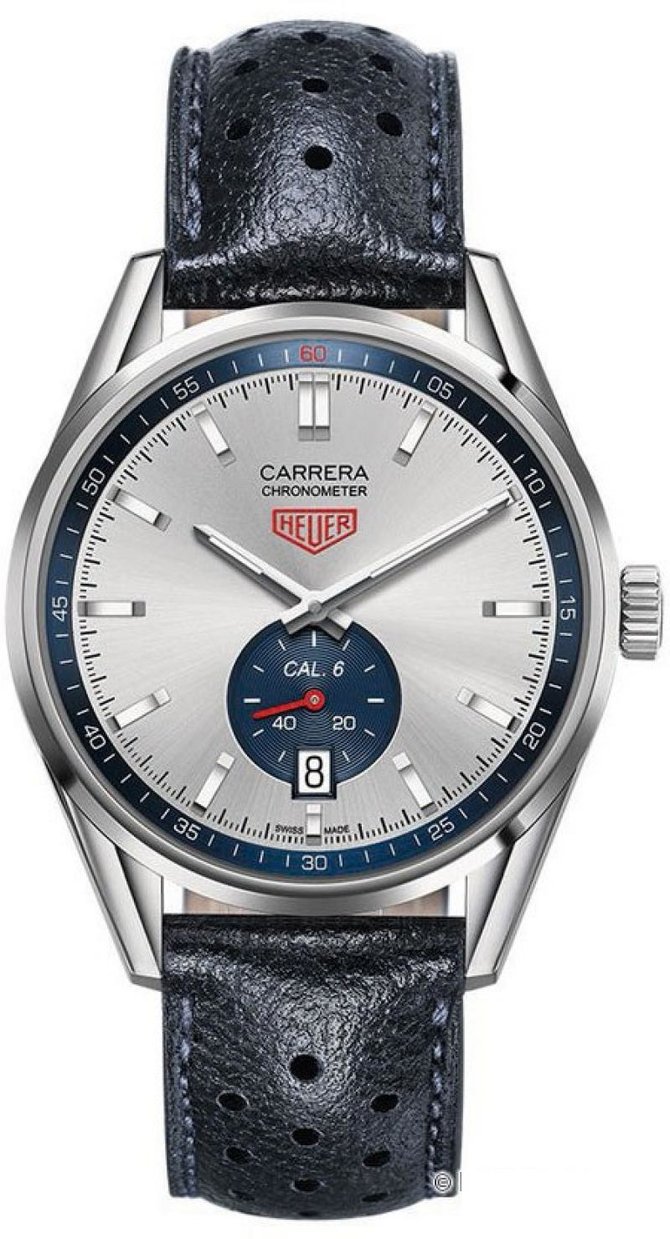 Tag Heuer WV5111.FC6350 Carrera Calibre 6 Heritage Automatic Watch 39 mm 