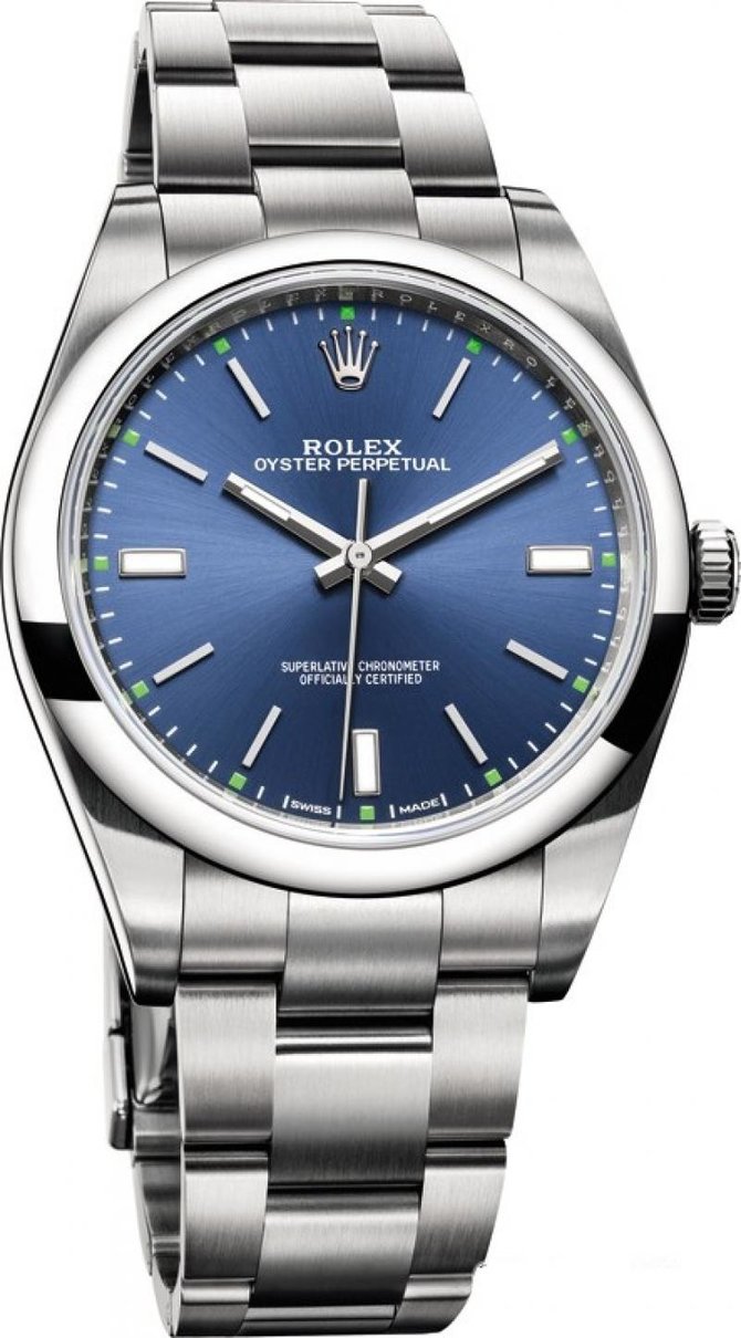 Rolex 114300 blue Oyster Perpetual 39 mm 