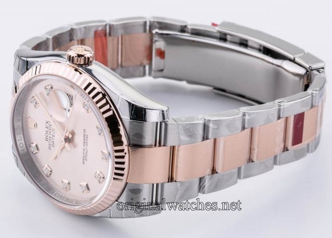 Rolex 116231 pddo Datejust Steel and Pink Gold Fluted Bezel - фото 8