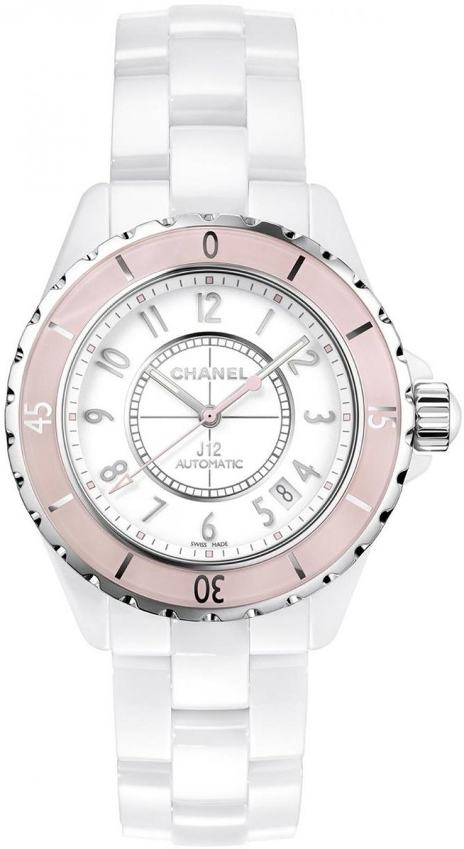 Часы Chanel J12 Diamond Bezel Watch Caliber 121 38 mm H6526  купить в  SWISSCHRONORU