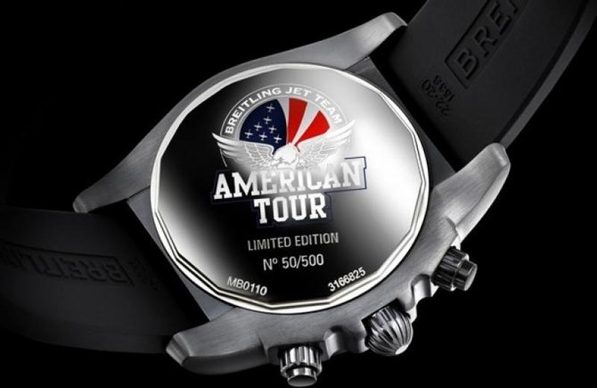 Breitling Blacksteel Jet Team American Tour Chronomat Steel PVD - фото 3