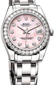 Rolex Часы Rolex Datejust Ladies Pearlmaster 34 mm WG Pink MOP Diamonds Сhronometer