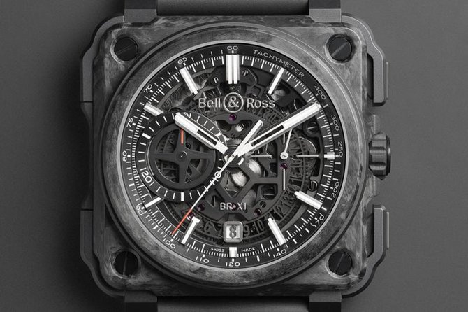 Bell & Ross BR-X1 Carbon Forge Aviation Skeleton Chronograph - фото 4