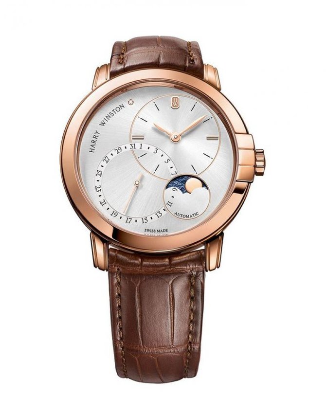 Harry Winston MIDAMP42RR003 Midnight Date Moon Phase Automatic 42mm - фото 1