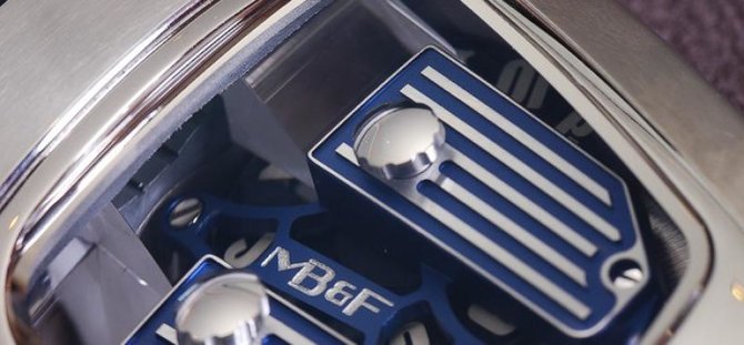 MB&F 56.STBL.B Horological Machines HMX Bugatti Blue - фото 6
