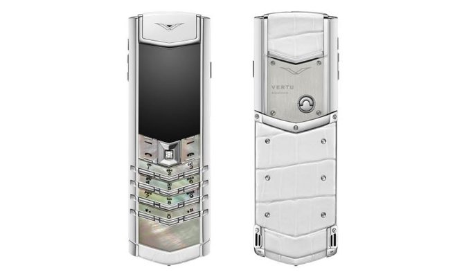 Vertu White Mother of Pearl Signature Steel & Gold  - фото 2
