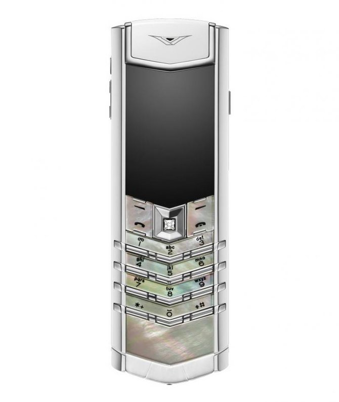 Vertu White Mother of Pearl Signature Steel & Gold  - фото 1