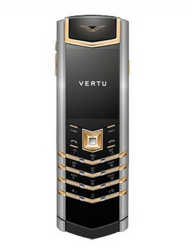 Vertu Yellow Gold Mixed Metals Black Leather Signature 2 Time Zones - фото 1