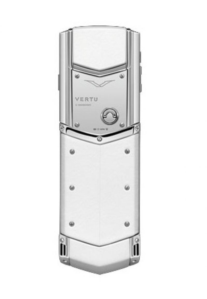 Vertu Polished Stainless Steel White Saphire White Leath Signature 2 Time Zones - фото 2