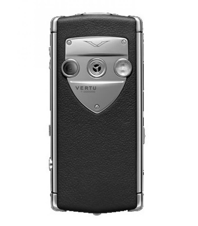 Vertu 002V373 Constellation Polished Stainless Steel Sapphire Screen Black Leather - фото 2