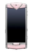 Vertu Constellation 002V376 Polished Stainless Steel Sapphire Ssreen Pink Leather