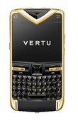 Vertu Constellation Quest Yellow Gold Sapphire Keys Black Leather