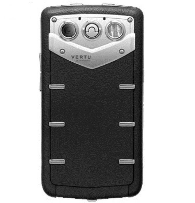 Vertu Polished Stainless Steel Sapphire Keys Black Leath Constellation Quest Quickoffice - фото 2