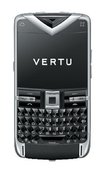 Vertu Constellation Quest Polished Stainless Steel Sapphire Keys Black Leath Quickoffice