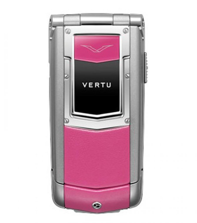 Vertu Hot Pink Sapphire Keys Constellation Quest Ayxta Stainless Steel High Gloss Hot Pink Leather - фото 1