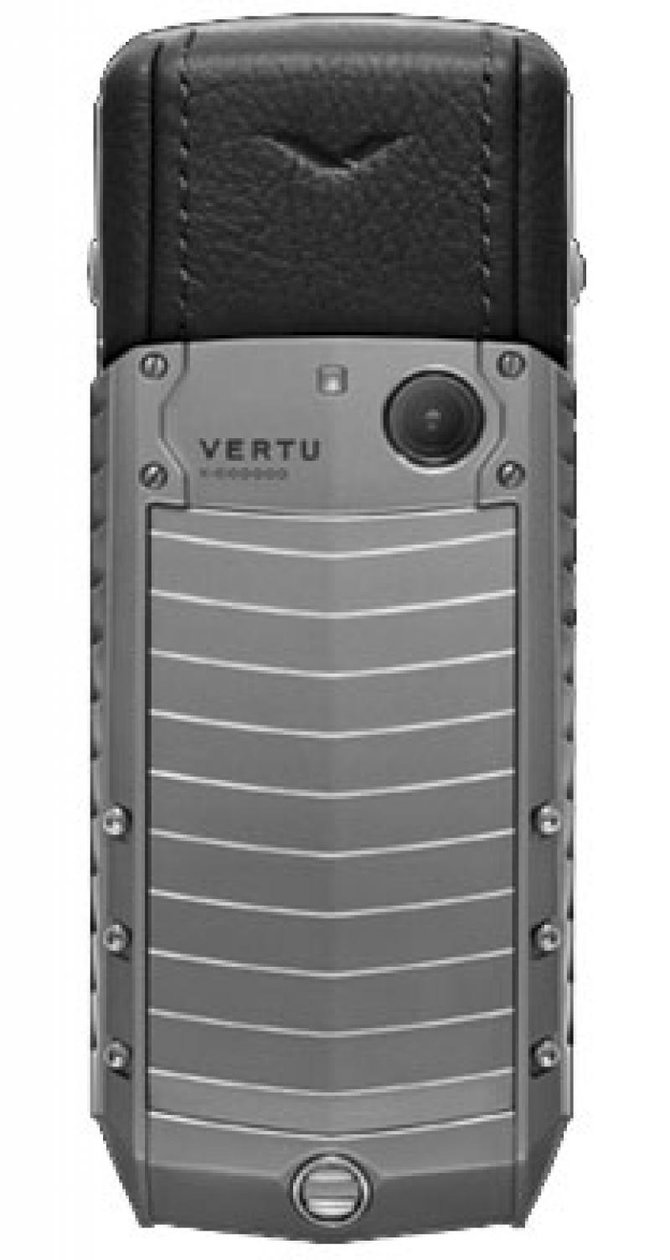 Vertu 002Z912 Signature Ascent Titanium Stainless Steel Black Leather - фото 2