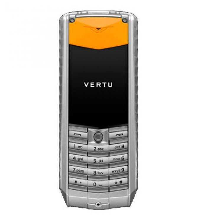 Vertu Orange Vulkanised Rubber Signature Ascent Aluminium Stainless Steel Keys  - фото 1