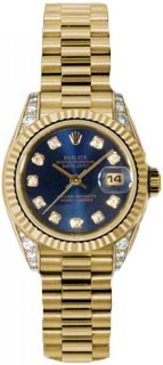 Rolex 179238 bldp Datejust Ladies 26mm Yellow Gold