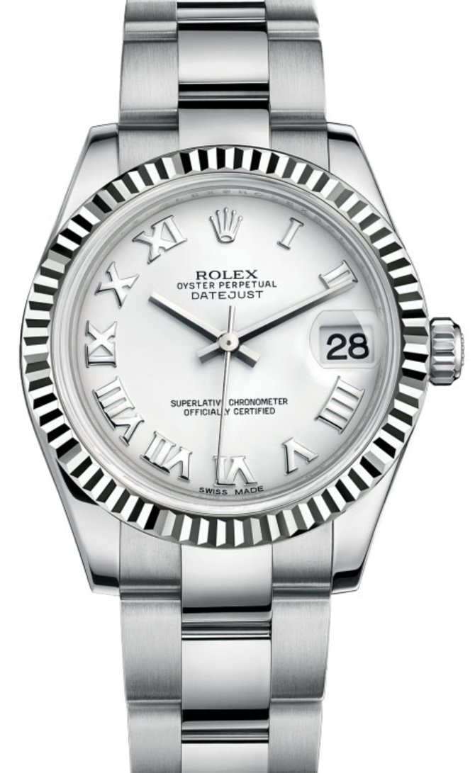 Rolex 178274 wro Datejust Datejust 31mm Steel and White Gold