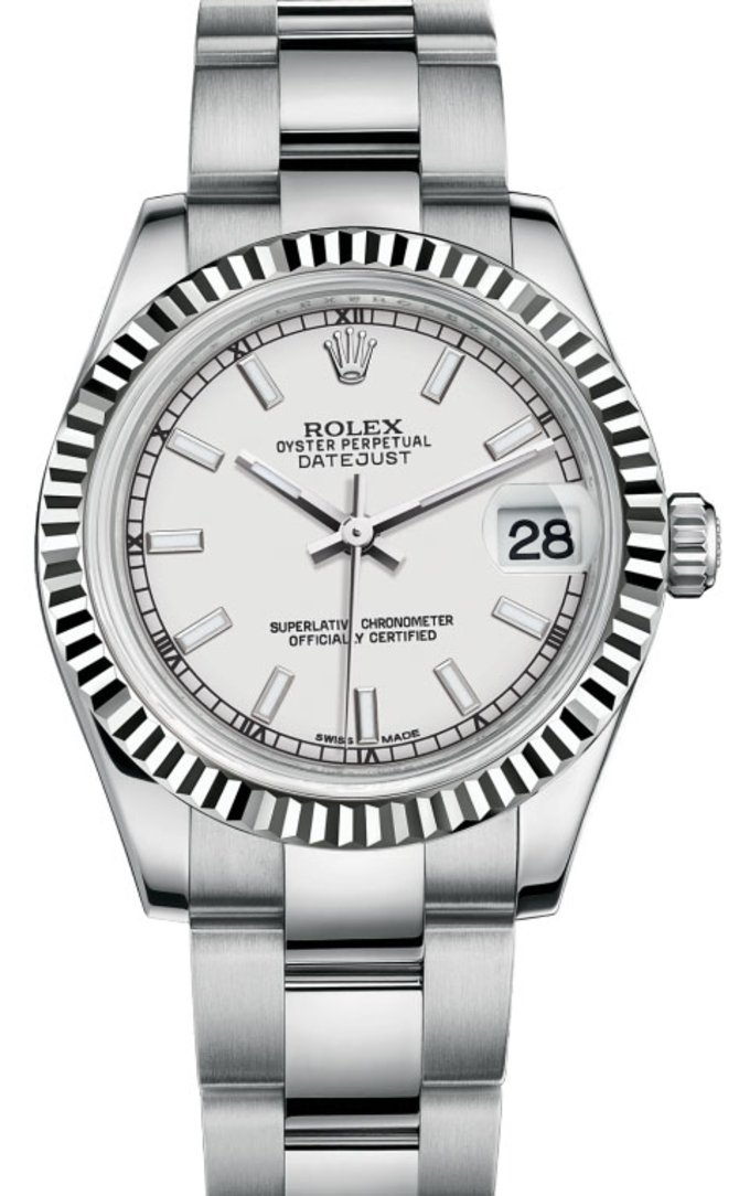 Rolex 178274 wso Datejust Datejust 31mm Steel and White Gold