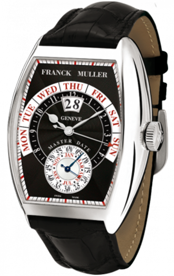 Franck Muller 8880 S6 GG DT White Gold Cintree Curvex Master Date