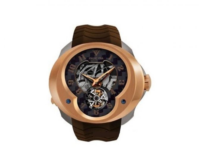 Franc Vila FVa №3 Pink Gold & Titanium Montre Contemporaine Grande Complication Tourbillon Repetition Minute