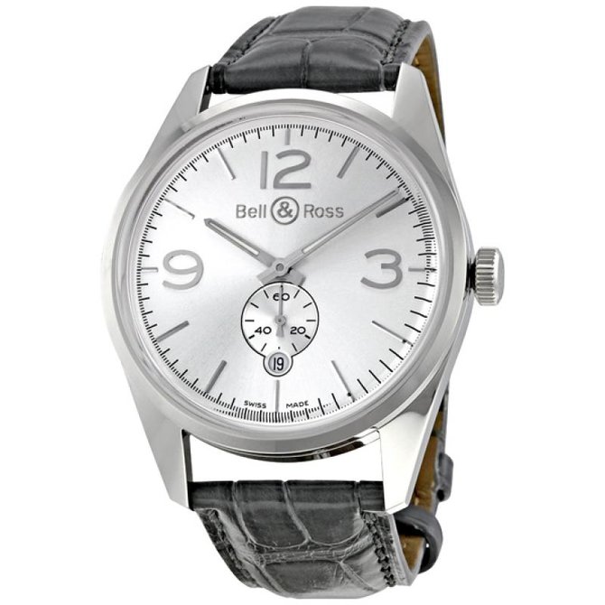 Bell & Ross BR 123 Officer Silver Vintage 41 mm - фото 2
