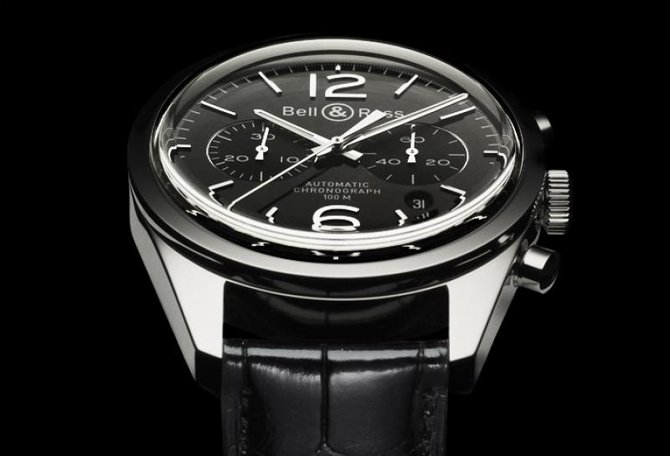 Bell & Ross BR 126 Officer Black Vintage Chronograph - фото 2