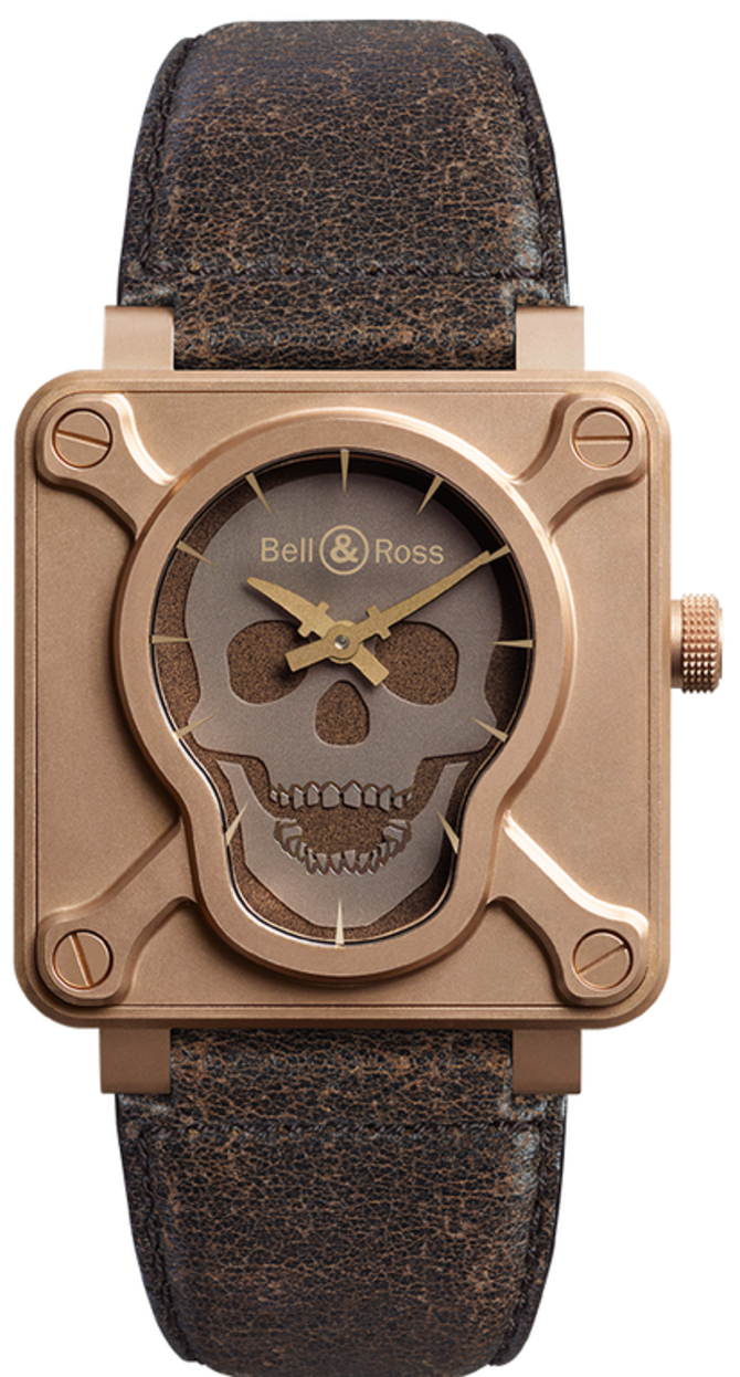 Bell & Ross BR 01 Skull Bronze Aviation Automatic Mechanical - фото 1