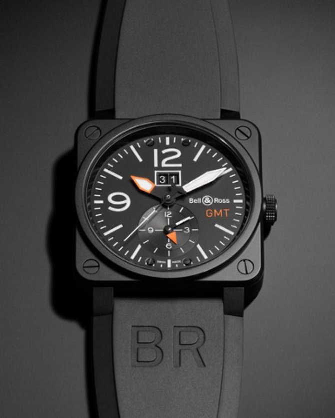 Bell & Ross BR 03-51 GMT Carbon Aviation 42 mm - фото 2
