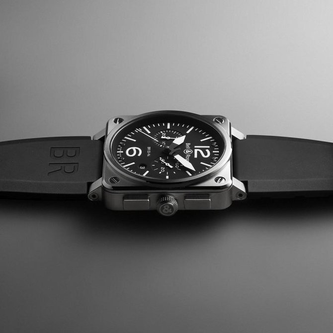 Bell & Ross BR 03-94 Steel Aviation Chronograph 42 mm - фото 3