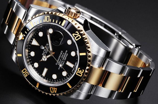 submariner oystersteel and yellow gold