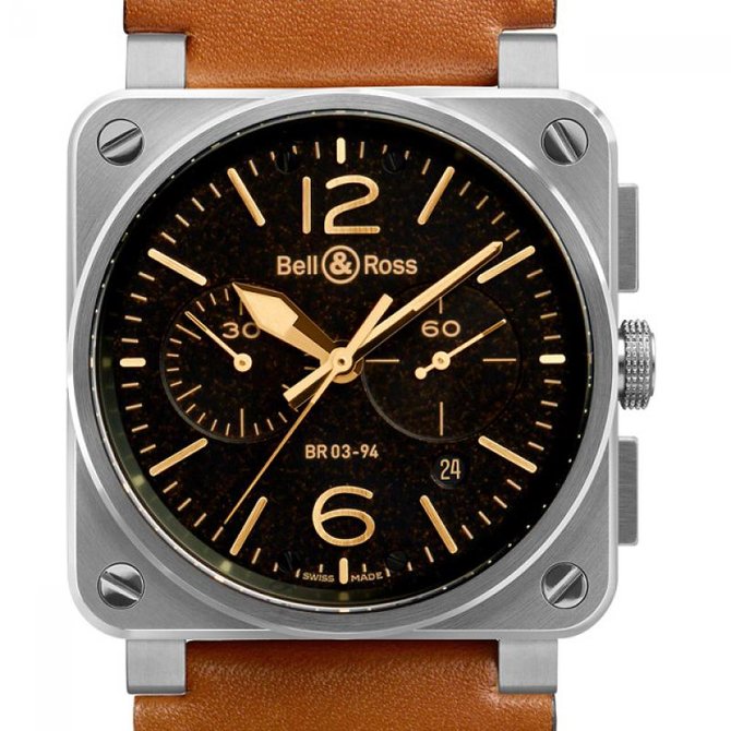 Bell & Ross BR 03-94 Golden Heritage Aviation Chronograph 42 mm - фото 2