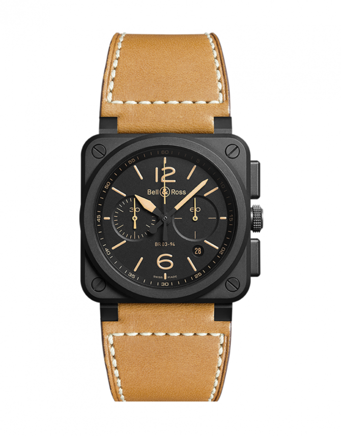 Bell & Ross BR 03-94 Heritage Ceramic Aviation Chronograph 42 mm - фото 1