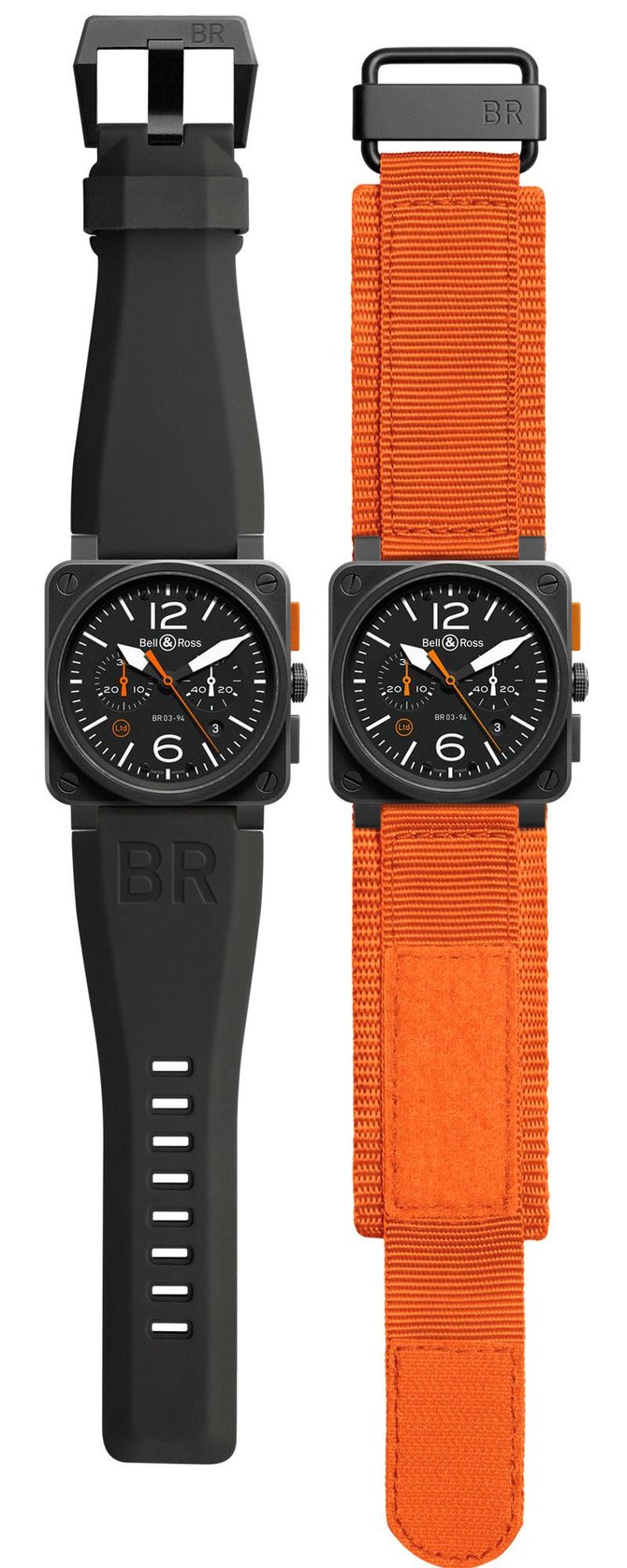 Bell & Ross BR 03-94 Carbon Orange Aviation Chronograph 42 mm - фото 4
