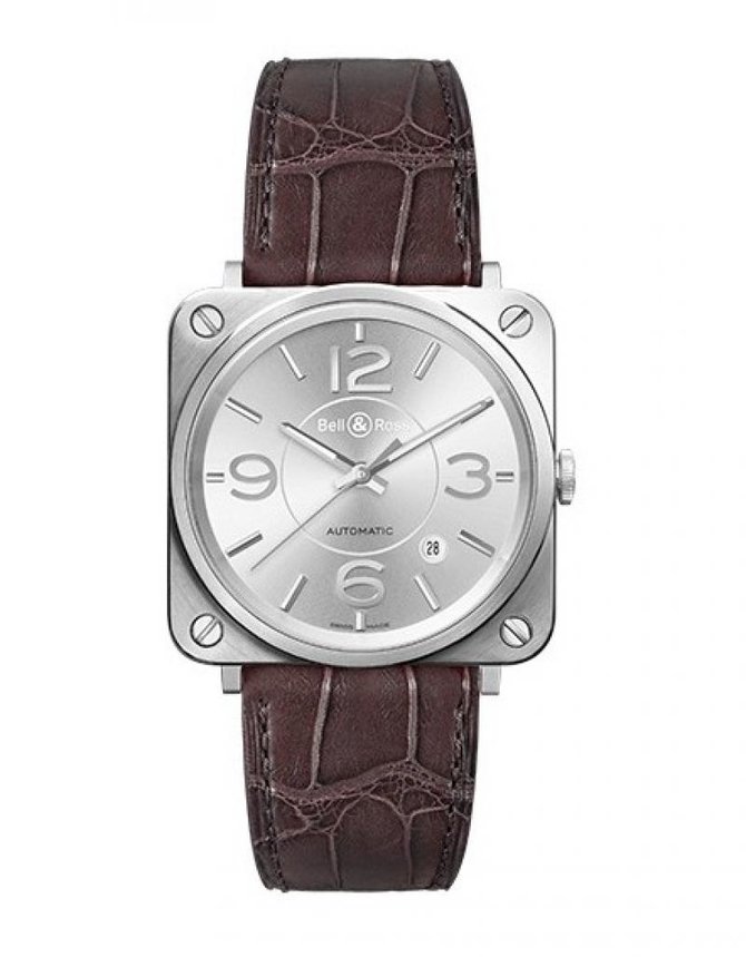 Bell & Ross BR S Officer Silver Aviation Automatic - фото 1