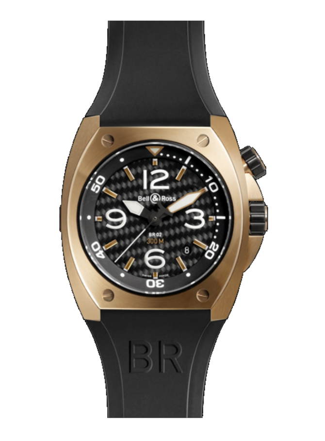 Bell & Ross BR 02-92 Rose Gold Marine Automatic