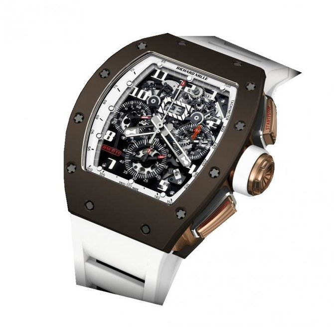 Richard Mille RM 011 Flyback Chronograph Brown Ceramic RM 50 mm - фото 1