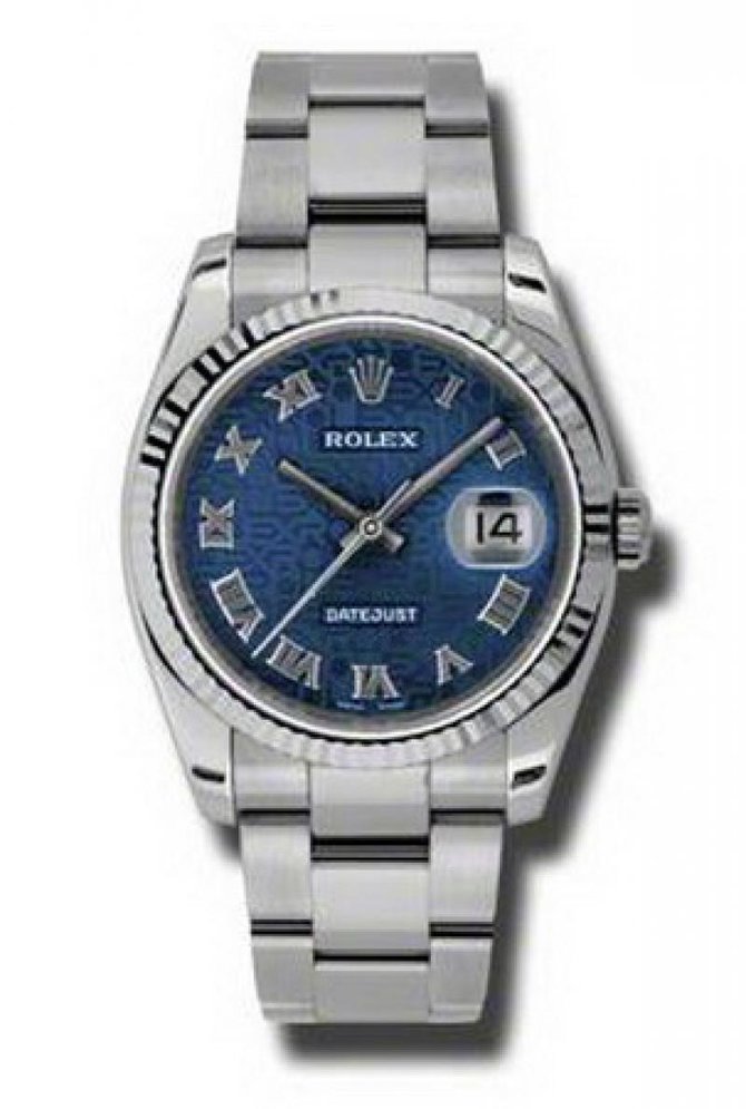 Rolex 116234 bljro Datejust Steel