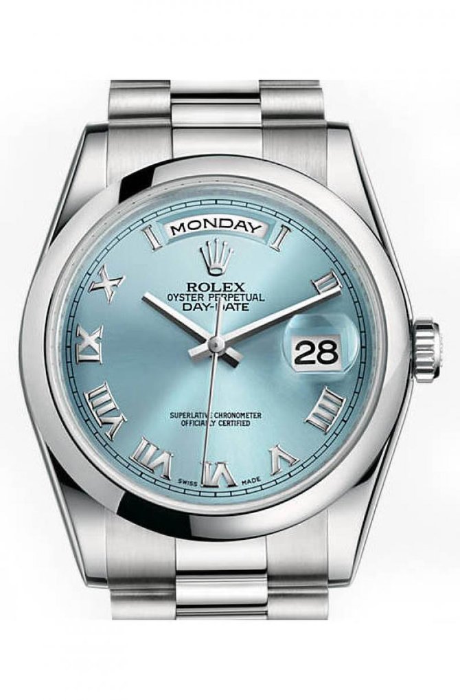 Rolex 118206 glarp Day-Date Platinum