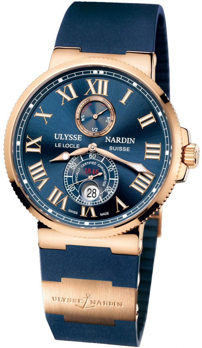 Ulysse Nardin 266-67-3/43 Maxi Marine Chronometer 43mm Rose Gold