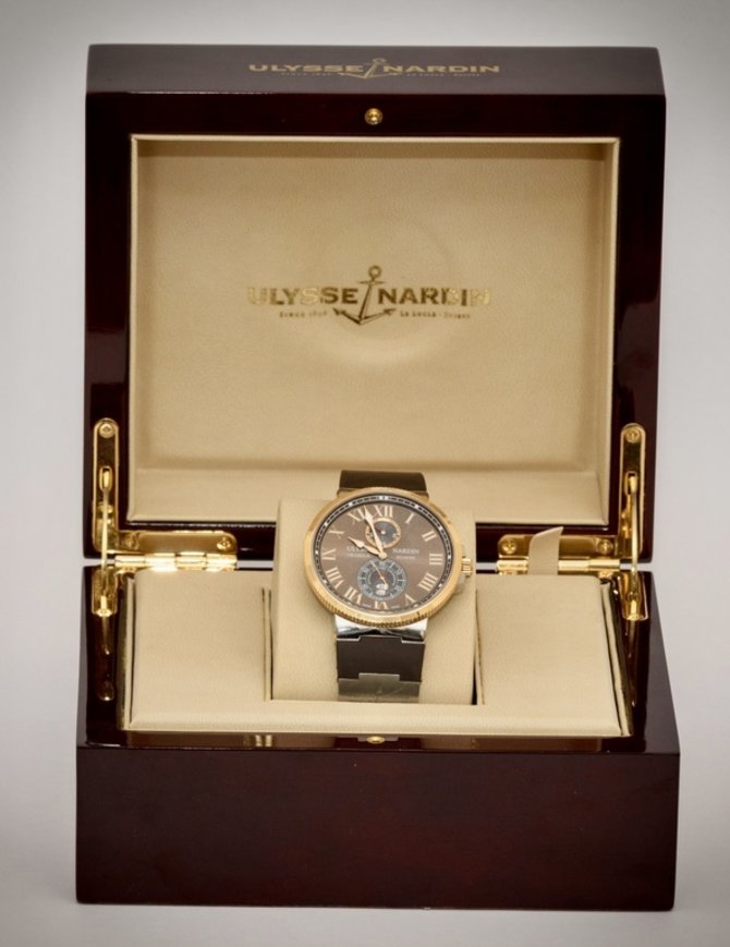 Ulysse Nardin 265-67-3/45 Maxi Marine Chronometer 43mm Rose Gold Steel - фото 3