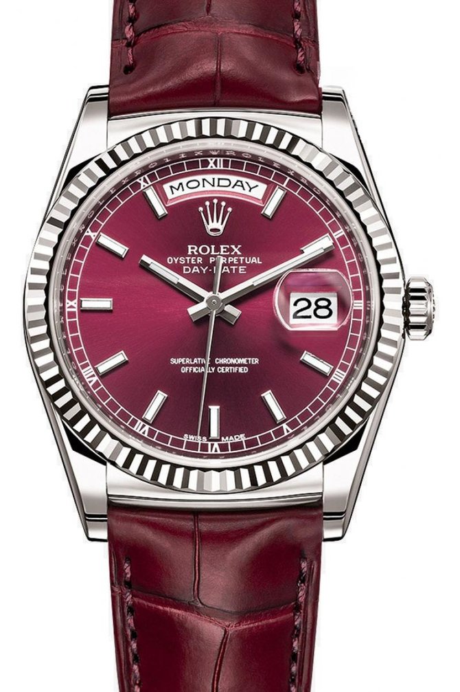 Rolex 118139-cherry Day-Date White Gold - фото 1