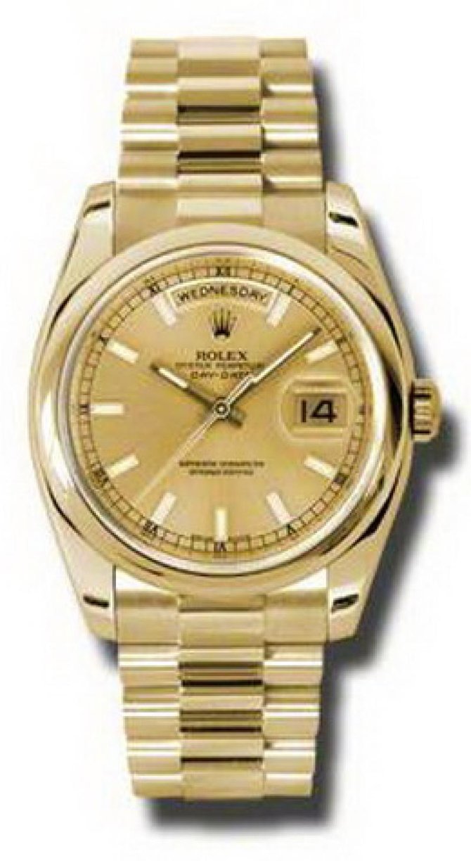 Rolex 118208 chsp Day-Date Yellow Gold