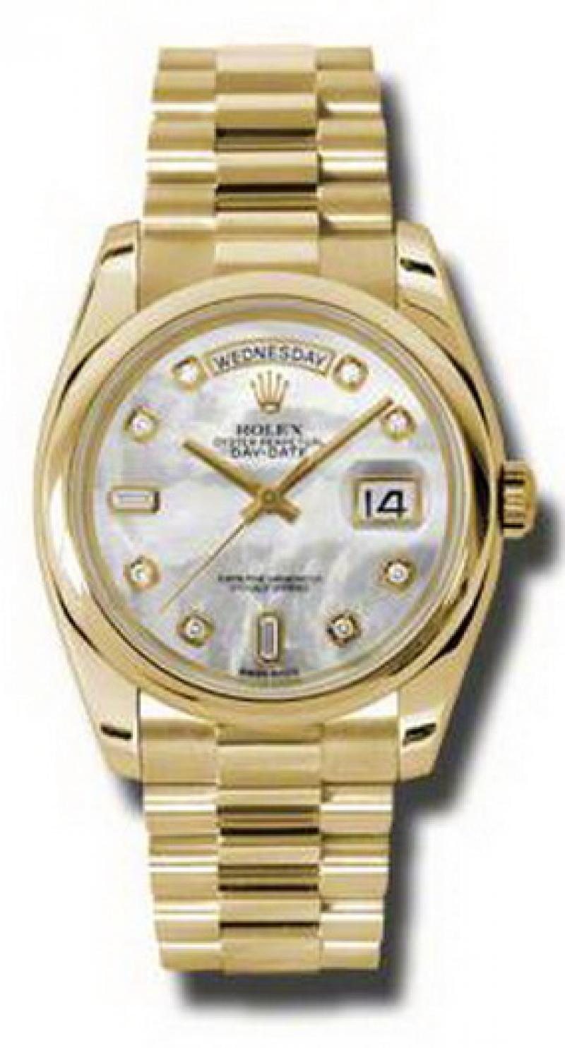 118208 mdp Rolex Yellow Gold Day-Date