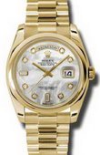 Rolex Day-Date 118208 mdp Yellow Gold